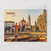 Madrid Spanien Landschaft Souvenirs Postkarte (Vorderseite)