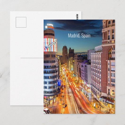 Madrid, Spanien landschaftlich, Postkarte (Vorne/Hinten)