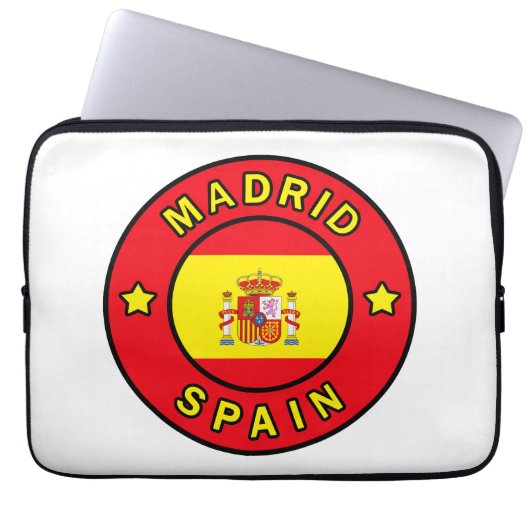 Madrid Spanien Laptopschutzhülle (Vorderseite)