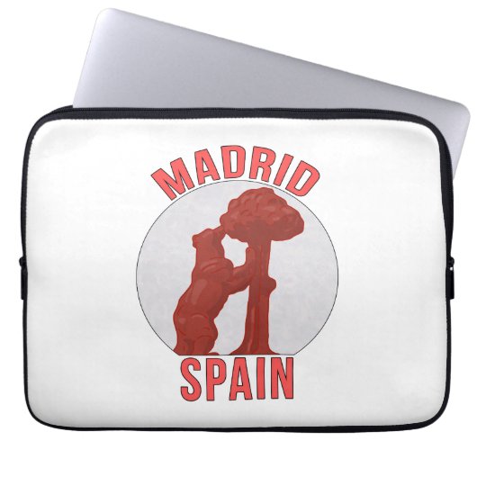Madrid Spanien Laptopschutzhülle (Vorderseite)