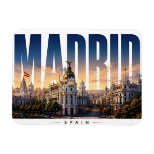 Madrid Spanien Mittelmeer und Iberische Reise 🌍 Magnet