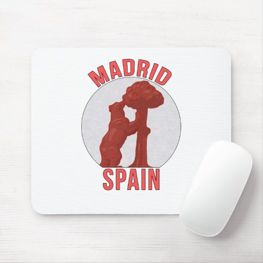Madrid Spanien Mousepad (Mit Mouse)