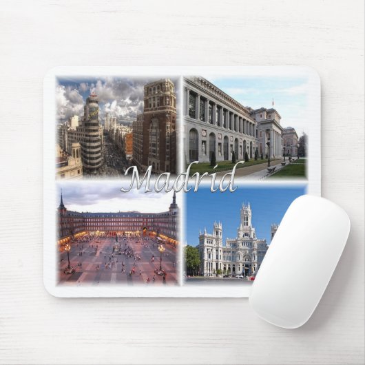 Madrid Spanien Mousepad (Mit Mouse)