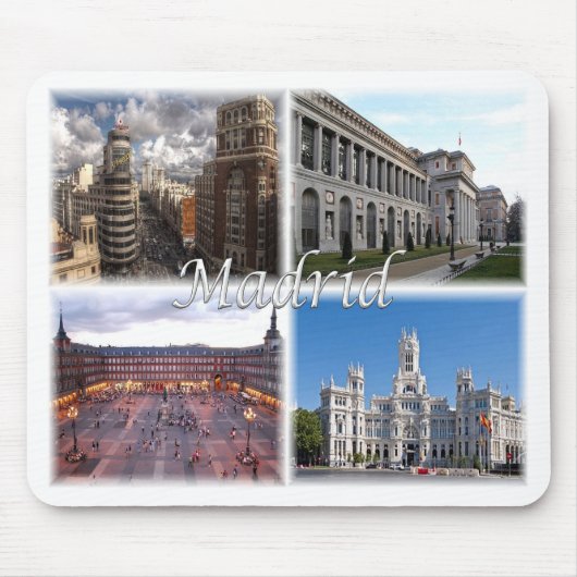 Madrid Spanien Mousepad (Vorne)