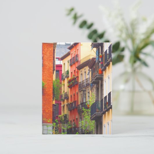 Madrid, Spanien Nachbarschaft Postkarte (Stehend Vorderseite)