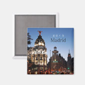 Madrid Spanien Nachtschwärmer-Magnet-Wandel Jahr Magnet (Vorderseite/Rückseite)