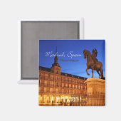 Madrid Spanien Nachtschwärmereimagnete Magnet (Vorderseite/Rückseite)