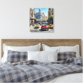 Madrid Spanien Oldtimer Stadt Wanddekoration Leinwanddruck (Insitu (Schlafzimmer))