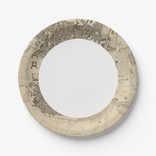 Madrid, Spanien Pappteller (Vorderseite)