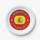 Madrid Spanien Pappteller (Vorderseite)