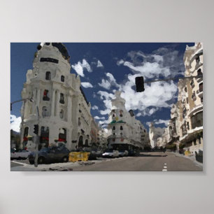 Madrid Spanien Poster