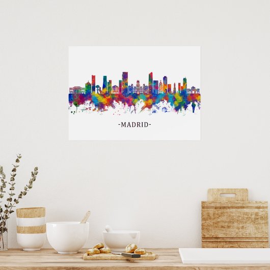 Madrid Spanien Poster (Küche)