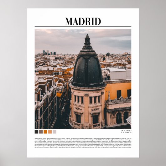 Madrid - Spanien Poster (Vorne)