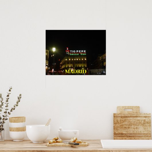Madrid-Spanien-Poster Poster (Küche)
