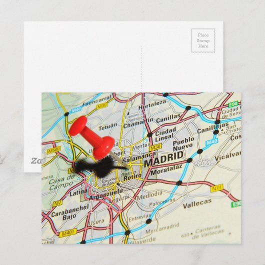 Madrid, Spanien Postkarte (Vorne/Hinten)