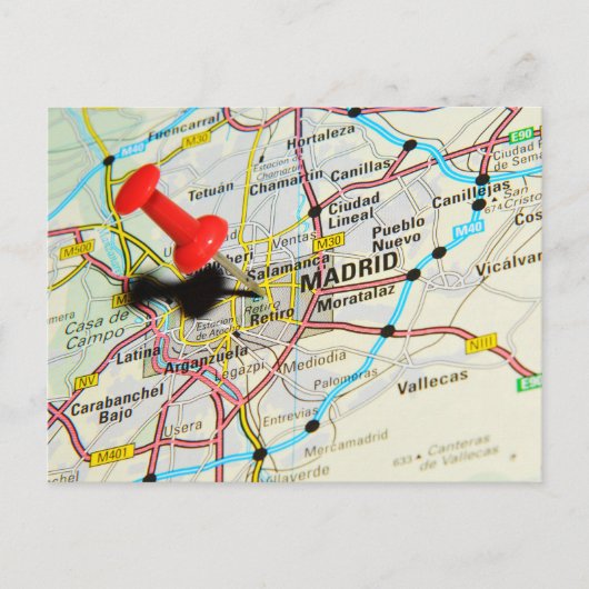 Madrid, Spanien Postkarte (Vorderseite)