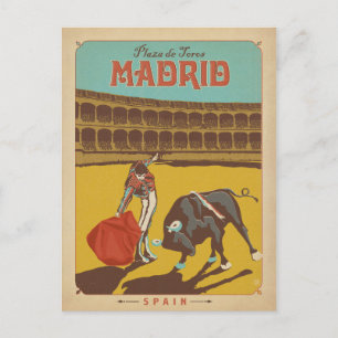 Madrid, Spanien Postkarte