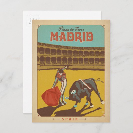 Madrid, Spanien Postkarte (Vorne/Hinten)