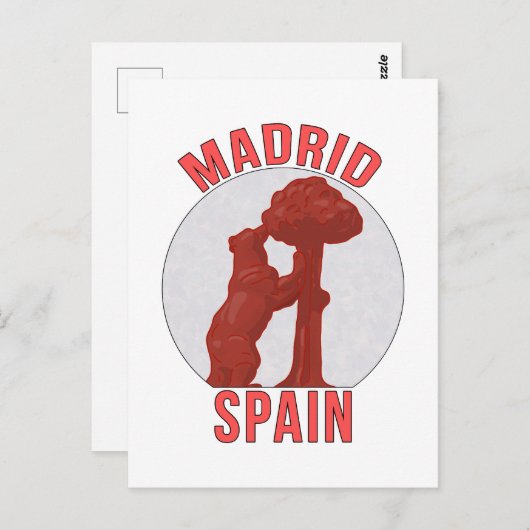 Madrid Spanien Postkarte (Vorne/Hinten)