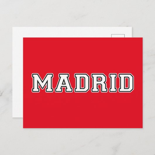 Madrid Spanien Postkarte (Vorne/Hinten)