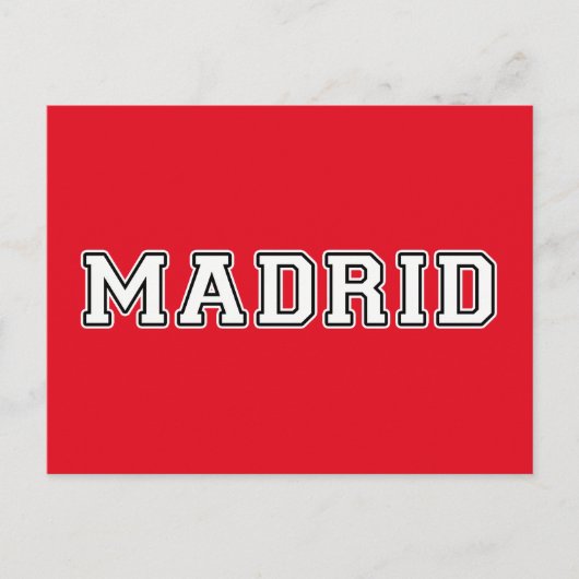 Madrid Spanien Postkarte (Vorderseite)