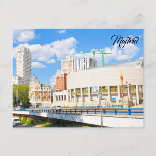 Madrid, Spanien Postkarte
