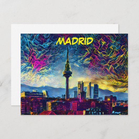 Madrid, Spanien Postkarte (Vorne/Hinten)