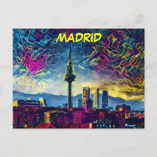 Madrid, Spanien Postkarte (Vorderseite)