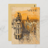 Madrid Spanien Postkarte (Vorne/Hinten)