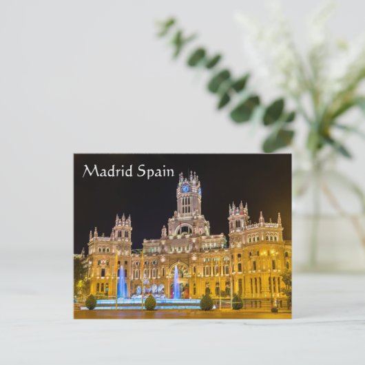Madrid Spanien Postkarte (Stehend Vorderseite)