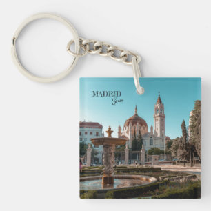 Madrid Spanien Reise Landschafts-Souvenir Schlüsselanhänger