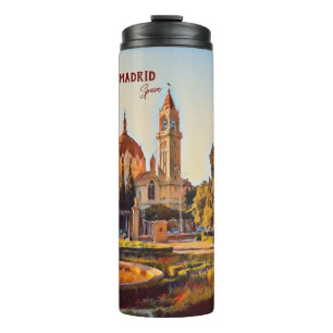 Madrid Spanien Reise Landschafts-Souvenir Thermosbecher