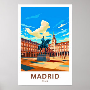 Madrid Spanien Reisedrucke Poster