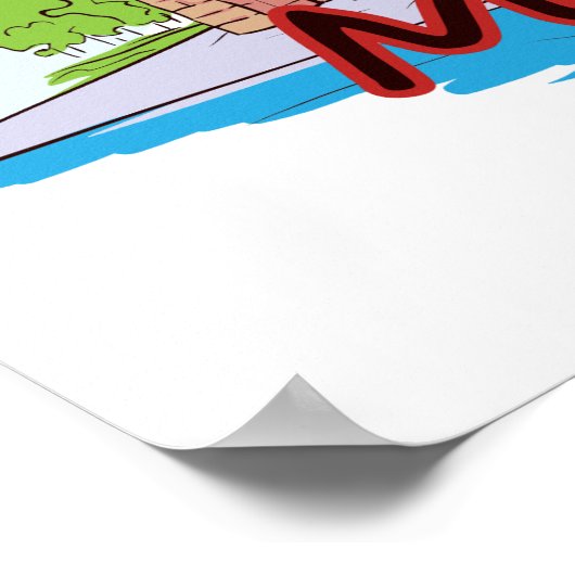 Madrid Spanien Reisen Poster (Ecke)