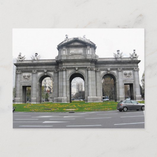 Madrid, Spanien Roundabout Postcard Postkarte (Vorderseite)