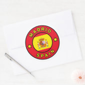 Madrid Spanien Runder Aufkleber (Umschlag)