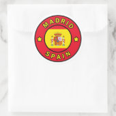 Madrid Spanien Runder Aufkleber (Tasche)