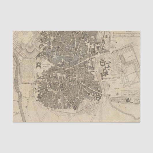 Madrid, Spanien Seidenpapier (Vorderseite)