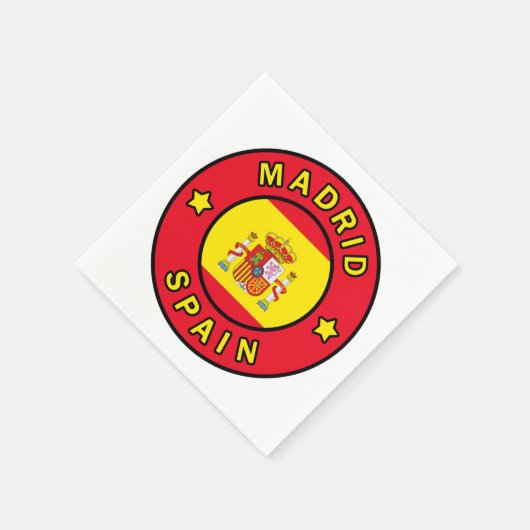 Madrid Spanien Serviette (Ecke)