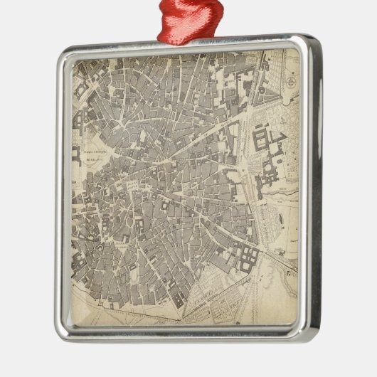 Madrid, Spanien Silbernes Ornament (Links)