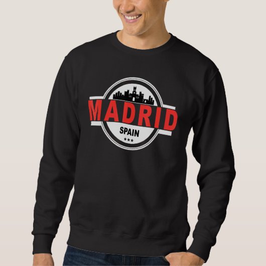 Madrid Spanien Skyline City Trip Sweatshirt (Vorderseite)