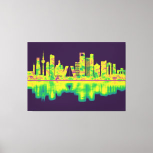 Madrid Spanien Skyline Leinwanddruck