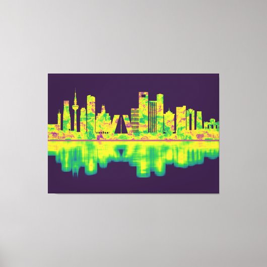 Madrid Spanien Skyline Leinwanddruck (Vorderseite)