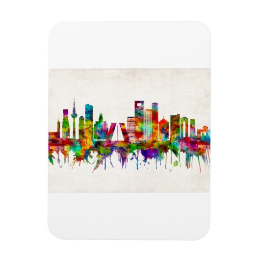 Madrid Spanien Skyline Magnet (Vertikal)