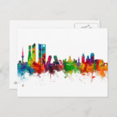 Madrid Spanien Skyline Postkarte (Vorne/Hinten)
