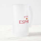 Madrid Spanien (Spanien) Mattglas Bierglas (VorderseiteRechts)