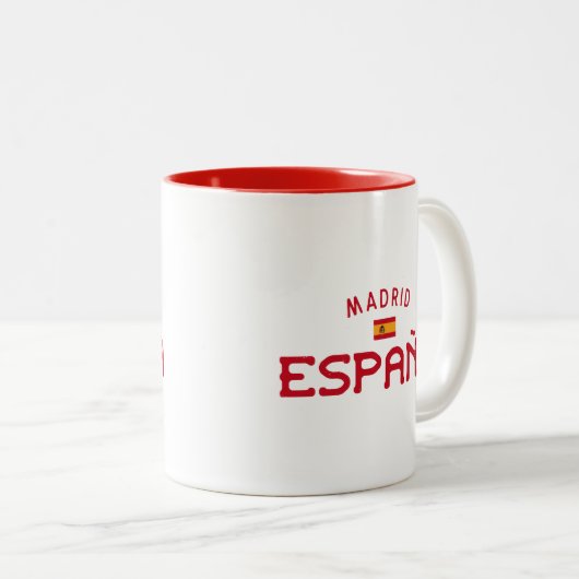 Madrid Spanien (Spanien) Zweifarbige Tasse (VorderseiteRechts)