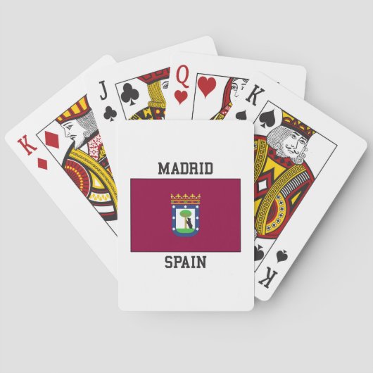 Madrid Spanien Spielkarten (Rückseite)