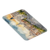 Madrid Spanien Stadt Silhouette Aquarellbilder Magnet (Rechte Seite)