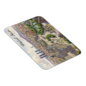 Madrid Spanien Stadtansicht Wasserfarbenmalerei Magnet (Rechte Seite)